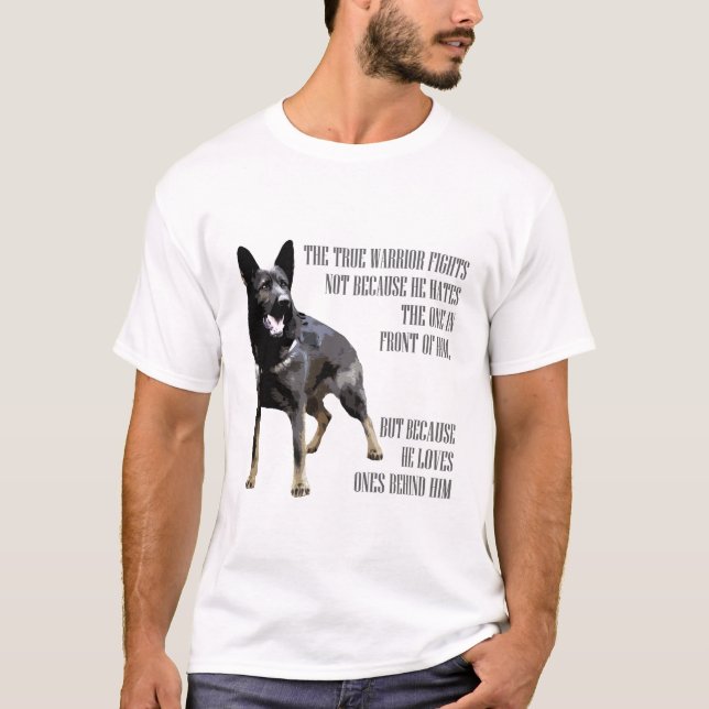 Camiseta Cão de german shepherd - GSD (Frente)