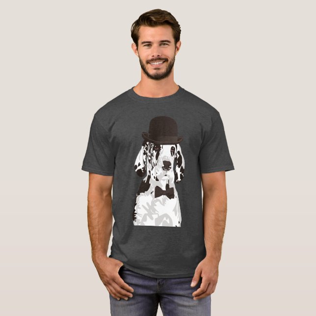 Camiseta Cão de great dane do cavalheiro para amantes do (Frente Completa)