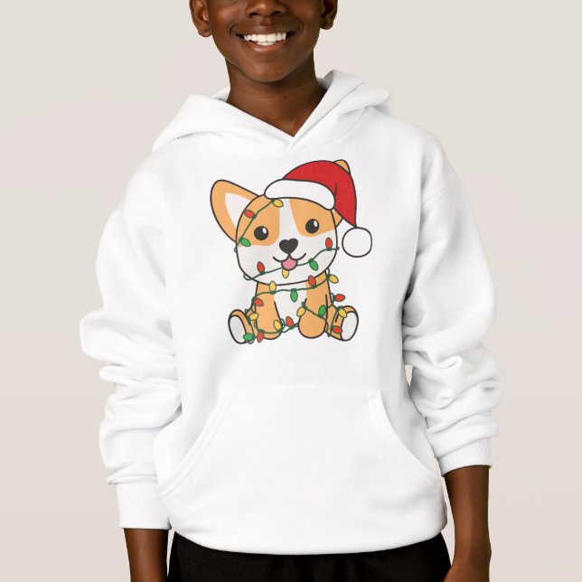 Camiseta Cão de inverno de Corgi (Frente)