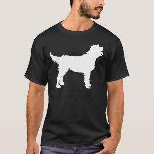 Camiseta Cão de Labradoodle (no branco)
