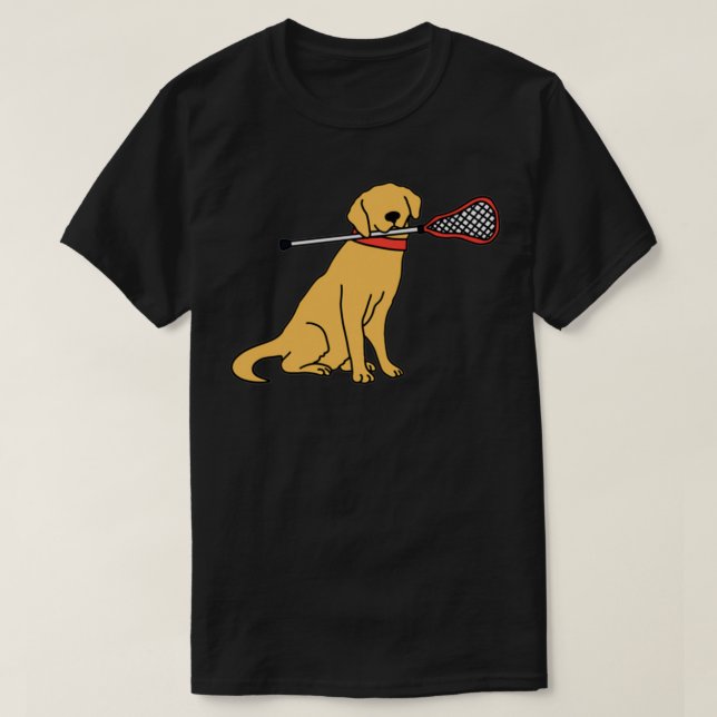 Camiseta Cão de Lacrosse (Frente do Design)