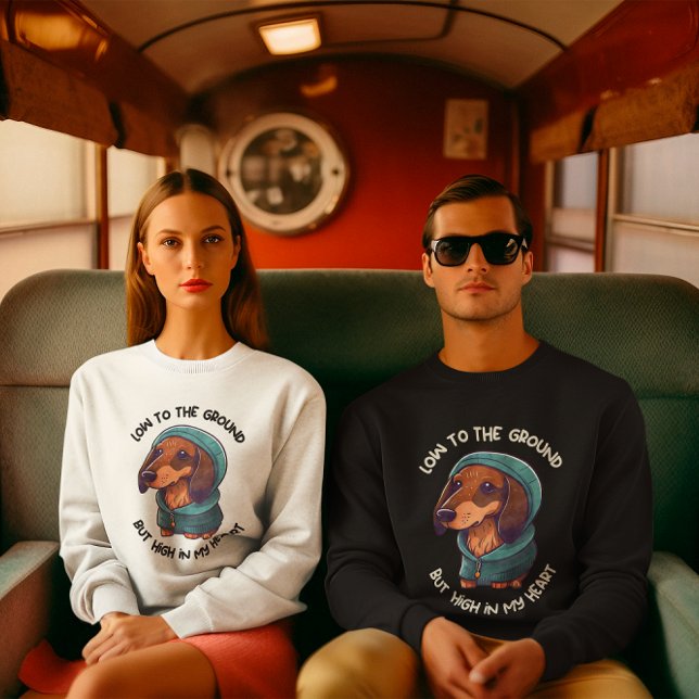 Camiseta Cão de linguiça personalizado Dachshund, mãe/pai D (Dachshund Sausage Dog, Doxie mom/dad Sweatshirt)