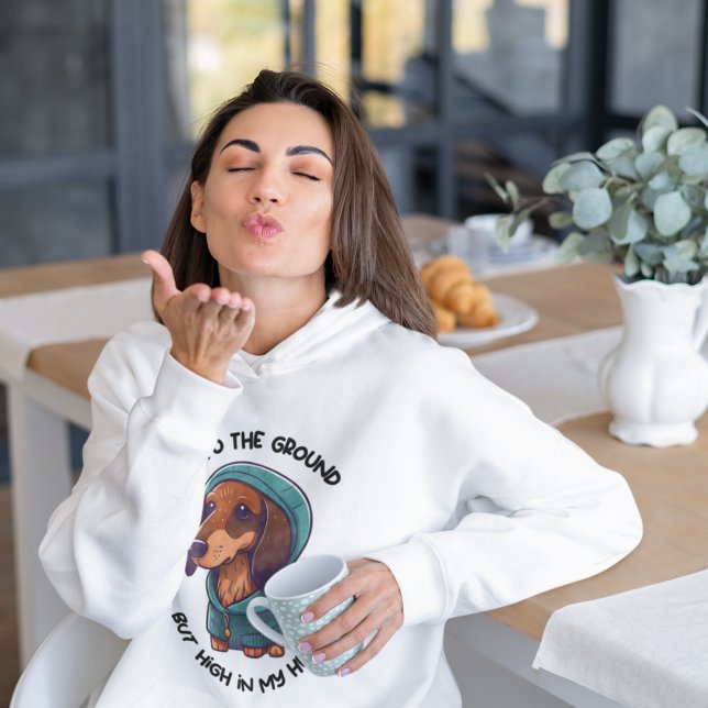 Camiseta Cão de linguiça personalizado Dachshund, mãe/pai D (Funny Dachshund Sausage Dog Monogram Shirt)