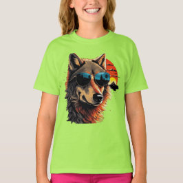 Camiseta Cão de lobo com óculos de sol nas ideias de presen