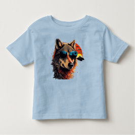 Camiseta Cão de lobo com óculos de sol nas ideias de presen