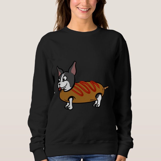 Camiseta Cão de Milho de Boston Terrier (Frente)