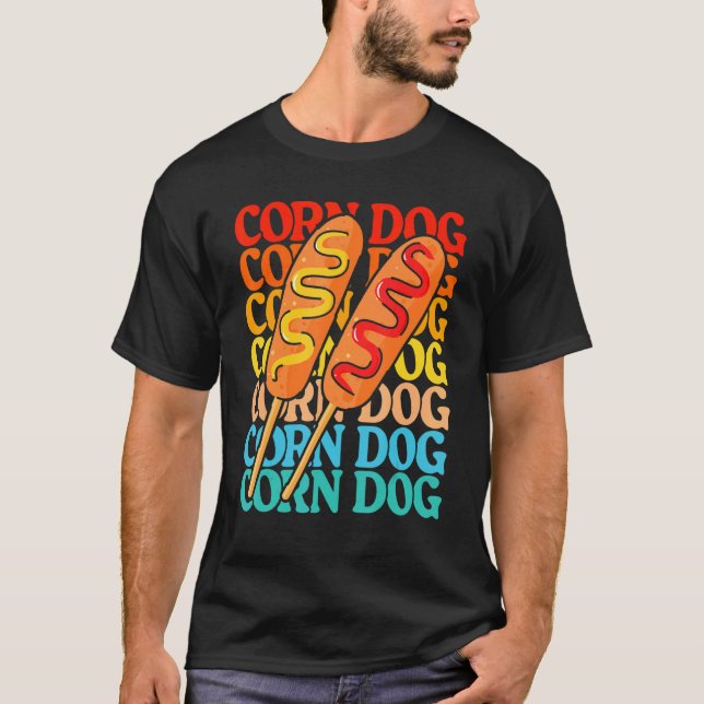 Camiseta Cão de milho de Comida (Frente)