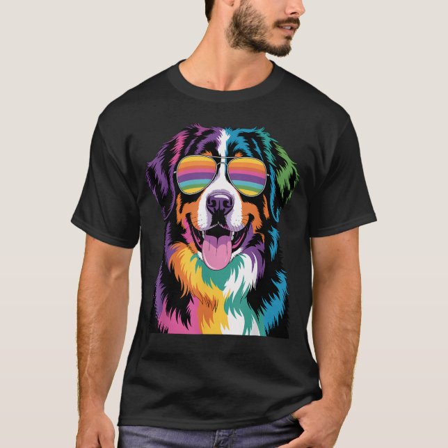 Camiseta Cão de Montanha Bernês Berner (Frente)
