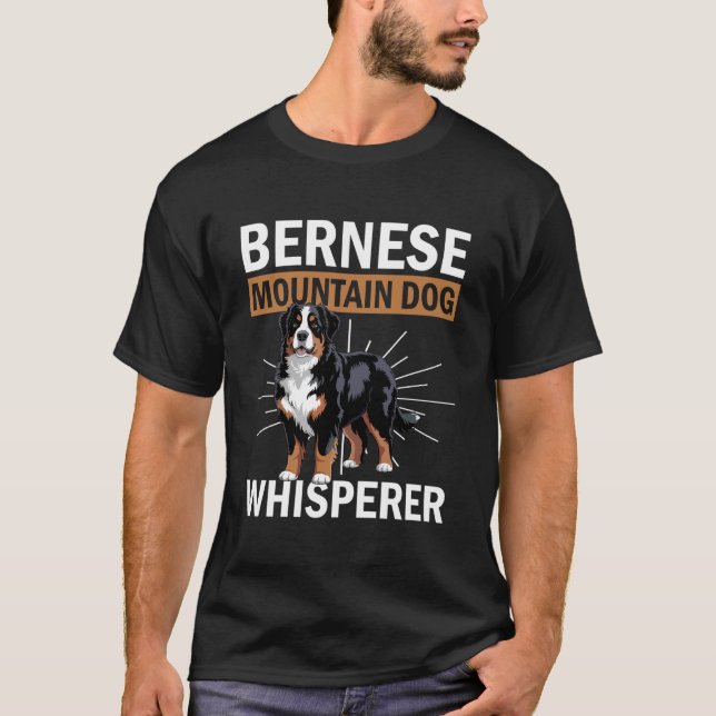 Camiseta Cão de Montanha Bernês Cão Bernês (Frente)
