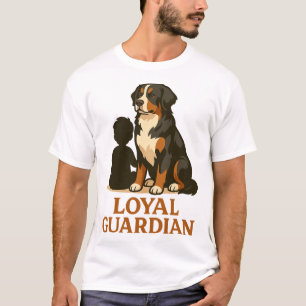 Camiseta Cão de Montanha Bernês Guardião Leal da Família
