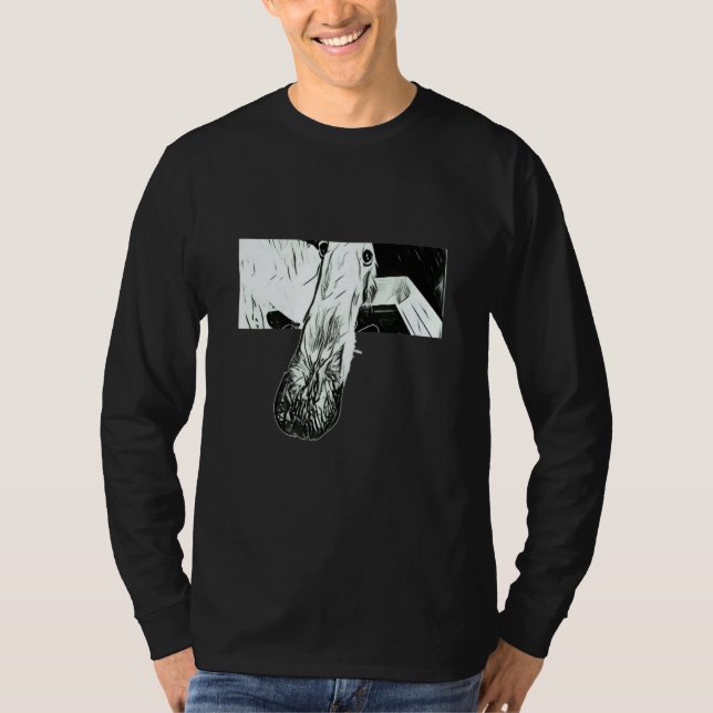 CAMISETA CÃO DE NARIZ LONGO MEME BORZOI (Frente)