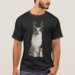Camiseta Cão de Natal do Pastor Reindeer Australiano