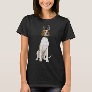 Camiseta Cão de Natal do Ponteiro Inglês Reindeer