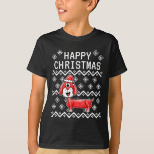 Camiseta Cão de Natal Feio do Dachshund