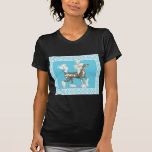 Camiseta Cão-de-ouro chinês sem cabelo