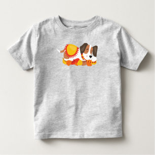 Camiseta Cão de outono, Cachorro Cachorro, Cachorro Cansado