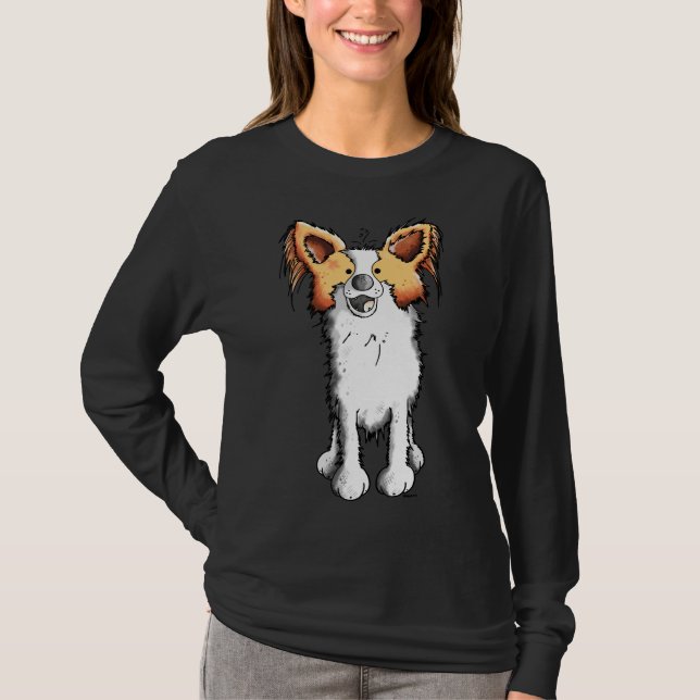 Camiseta Cão-de-Papillon-Cento 5 (Frente)