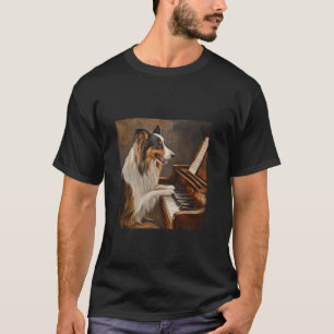 Camiseta Cão de Piano Rough Collie