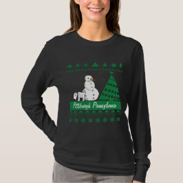 Camiseta Cão de Pittsburgh que faz xixi na camisola foleiro