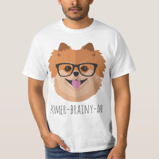 Camiseta Cão de Pomeranian em vidros do nerd |