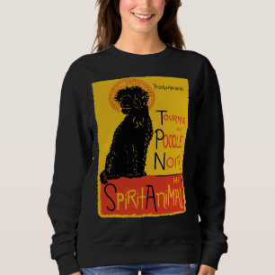 Camiseta Cão-de-Poodle Gigante e Bonito, Arte Francesa, Poo