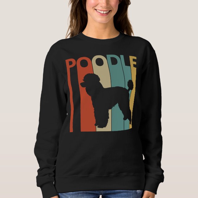 Camiseta Cão de Poodle Vintage (Frente)