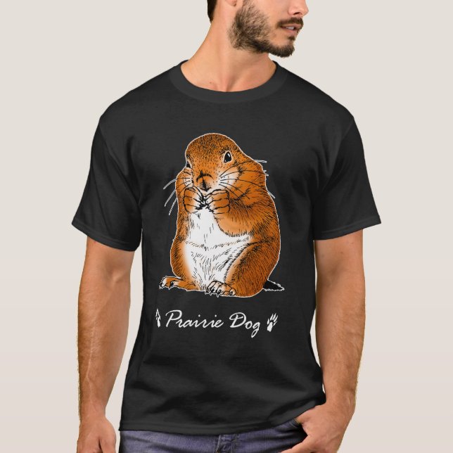 Camiseta cão de pradaria que está (Frente)
