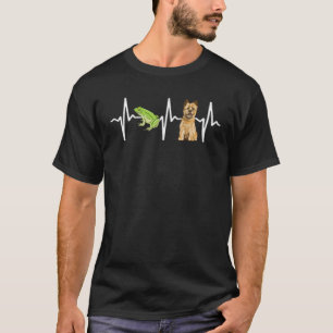 Camiseta Cão de pulsação do Sapo de Árvore Verde Cairn Terr
