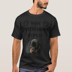 Camiseta Cão-de-salsicha Puppy Pet Weenie Dachshund Engra