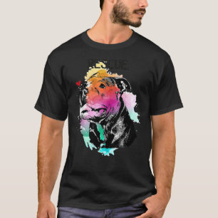 Camiseta Cão de Salvamento Pitbull Adotar Não Comprar Aquar