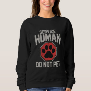Camiseta Cão de Serviço Humano Não Acaricie Resgate Dono do