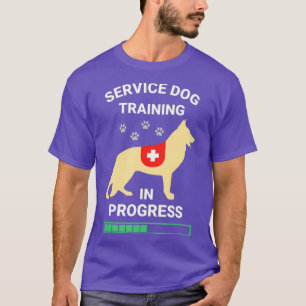 Camiseta Cão de serviço no German shepherd de formação 
