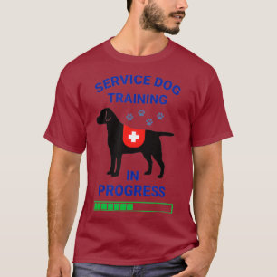 Camiseta Cão de Serviço no Laboratório de Treinamento Regis