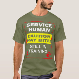 Camiseta Cão de Serviço no Treinamento Engraçado Cão de
