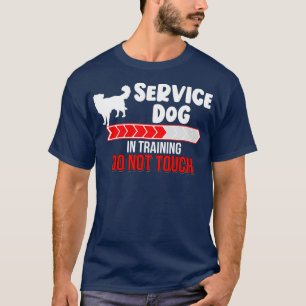 Camiseta Cão de Serviço no Treinamento Não Toque no Cão