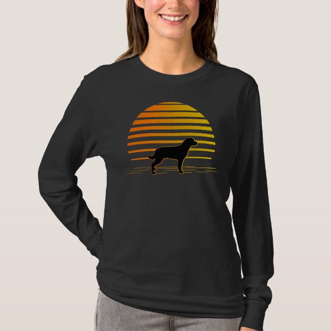 Camiseta Cão De Sol E Rottweiler De Praia (Frente)