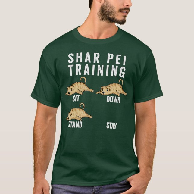 Camiseta Cão de Treinamento Shar Pei (Frente)