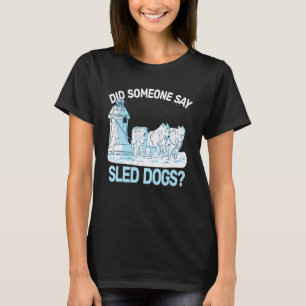 Camiseta cão de trenó husky siberiano trenó retro husky tre
