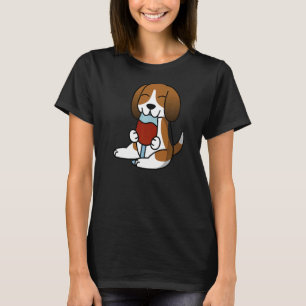 Camiseta Cão de Vinho do Bebendo de Caça-Cama