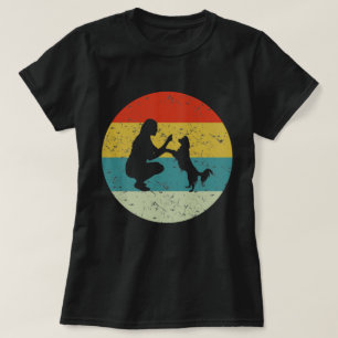 Camiseta cão de vinificação retrô
