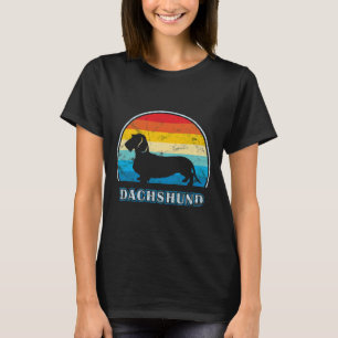 Camiseta Cão de Vintage com Dachshund Haired