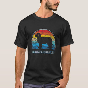 Camiseta Cão-Design de-Bernedoodle Vintage