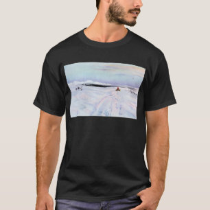Camiseta Cão do Alasca Sleddiing no Yukon-Koyukuk