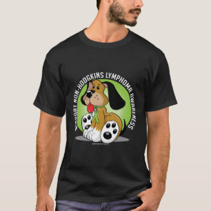 Camiseta Cão do linfoma de Non-Hodgkins