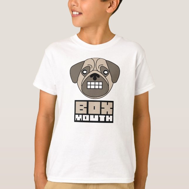 Camiseta Cão do Pug de Boxmouth (Frente)