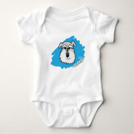 Camiseta Cão do Schnauzer - Bodysuit do bebê