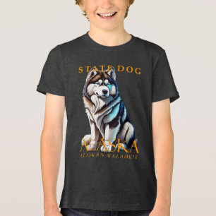 Camiseta Cão do Território do Alasca O Malamute