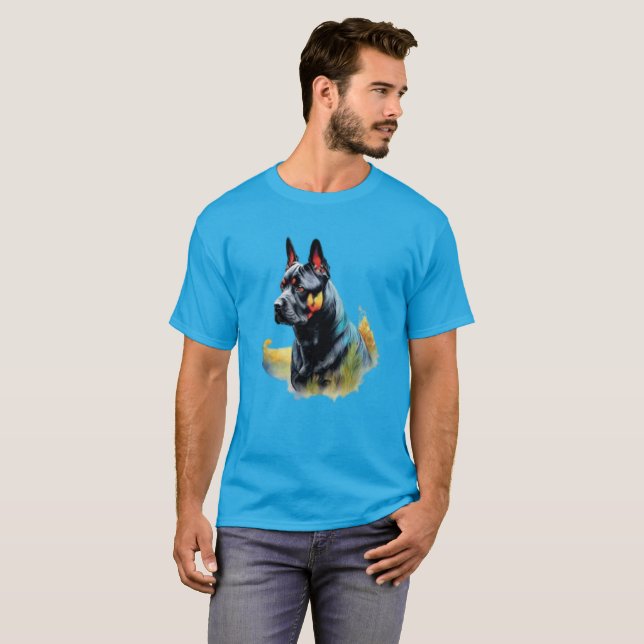 Camiseta Cão Doberman (Frente Completa)