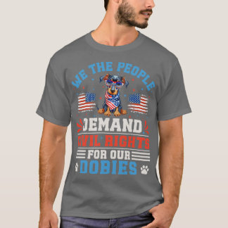 Camiseta Cão Dobie Patriótico 1