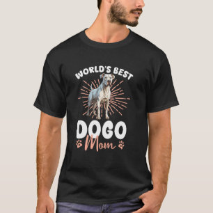Camiseta Cão Dogo Argentino Melhor Mãe Dogo do Mundo